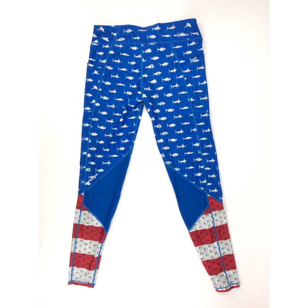 Pelagic Womens Fiji Oceanflex Americamo Leggings - Picture 5 of 8